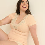 DOEN - NALIA TEE - - LIGHT PEACH SORBET