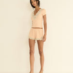 DOEN - NALIA TEE - - LIGHT PEACH SORBET