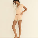 DOEN - NALIA TEE - - LIGHT PEACH SORBET