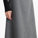 Khaite - Nania Skirt in Grey Melange