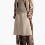 Khaite - Nania Skirt in Oatmeal