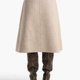 Khaite - Nania Skirt in Oatmeal