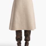 Khaite - Nania Skirt in Oatmeal