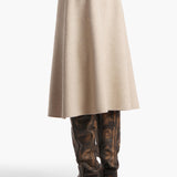 Khaite - Nania Skirt in Oatmeal