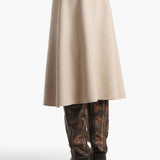 Khaite - Nania Skirt in Oatmeal