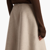 Khaite - Nania Skirt in Oatmeal