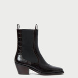 Loeffler Randall - Nat Crocodile Leather Ankle Boot