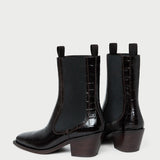 Loeffler Randall - Nat Crocodile Leather Ankle Boot