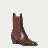 Loeffler Randall - Nat Espresso Mid Western Boot
