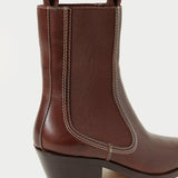 Loeffler Randall - Nat Espresso Mid Western Boot