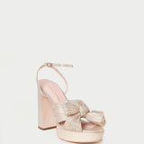 Loeffler Randall - Natalia Platinum Platform Bow Heel