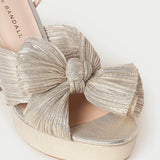 Loeffler Randall - Natalia Platinum Platform Bow Heel