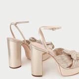 Loeffler Randall - Natalia Platinum Platform Bow Heel