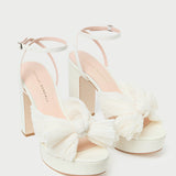 Loeffler Randall - Natalia Pearl Platform Bow Heel
