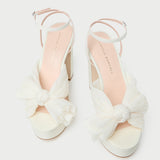 Loeffler Randall - Natalia Pearl Platform Bow Heel