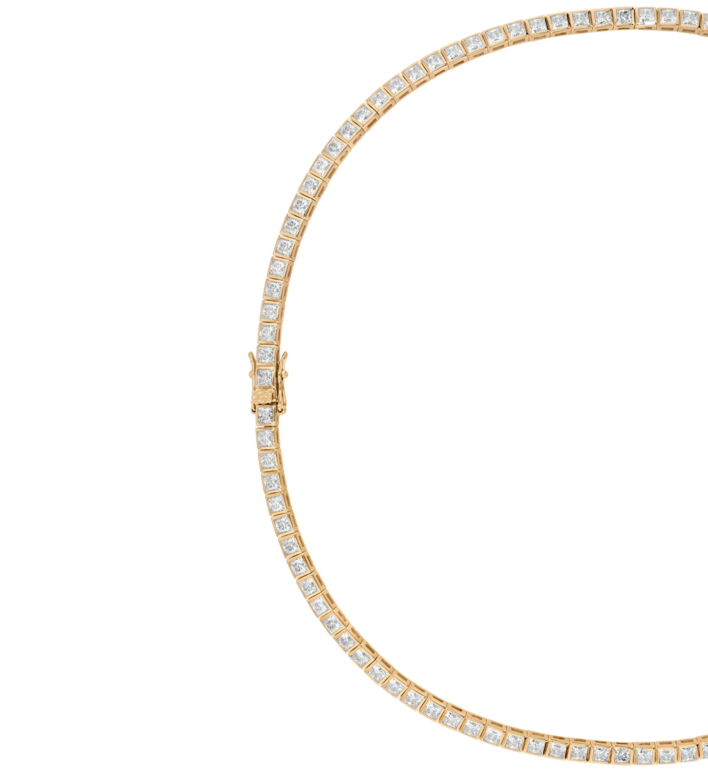 Dorsey - AXELLE BEZEL NECKLACE, GOLD VERMEIL