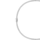 Dorsey - AXELLE BEZEL NECKLACE, STERLING SILVER
