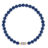 Dorsey - 14K YELLOW GOLD BAGUETTE LAB DIAMOND BLUE TIGER'S EYE NECKLACE
