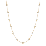 Dorsey - CLEMENCE NECKLACE IN 1.50CTS MOISSANITE, GOLD VERMEIL