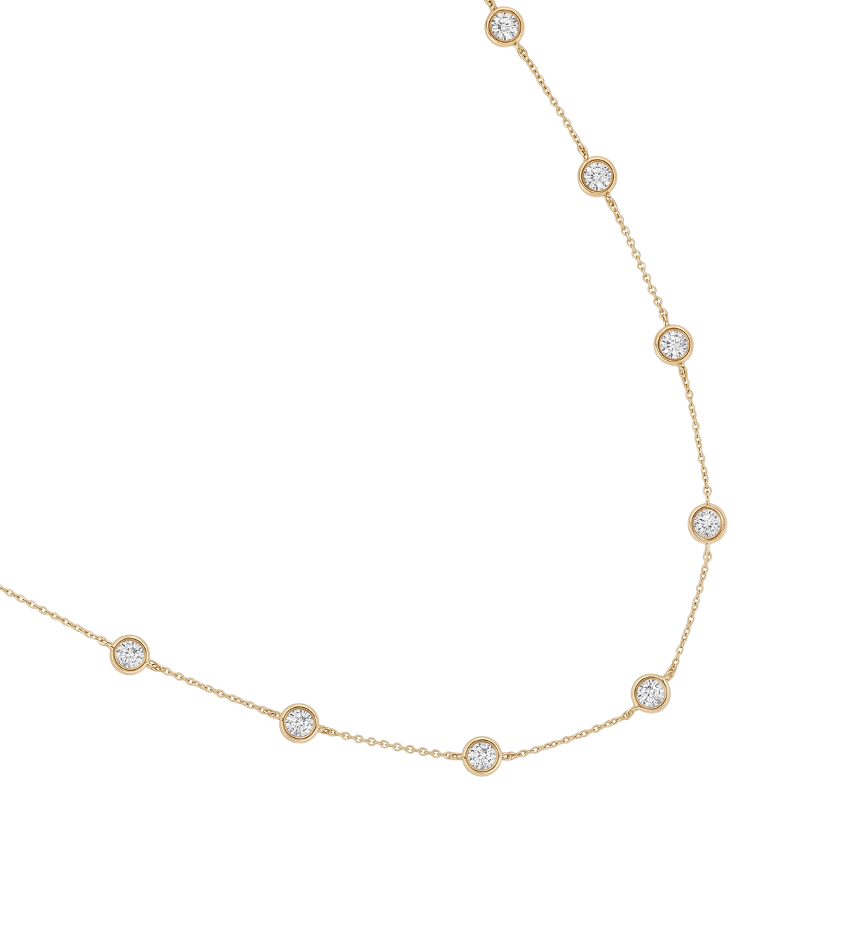 Dorsey - CLEMENCE NECKLACE IN 1.50CTS MOISSANITE, GOLD VERMEIL