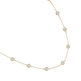 Dorsey - CLEMENCE NECKLACE IN 1.50CTS MOISSANITE, GOLD VERMEIL