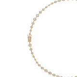 Dorsey - COLETTE BEZEL RIVIÈRE NECKLACE IN MOISSANITE, GOLD VERMEIL