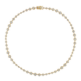 Dorsey - COLETTE BEZEL RIVIÈRE NECKLACE IN MOISSANITE, GOLD VERMEIL