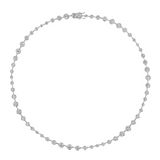 Dorsey - COLETTE BEZEL RIVIÈRE NECKLACE IN MOISSANITE, STERLING SILVER