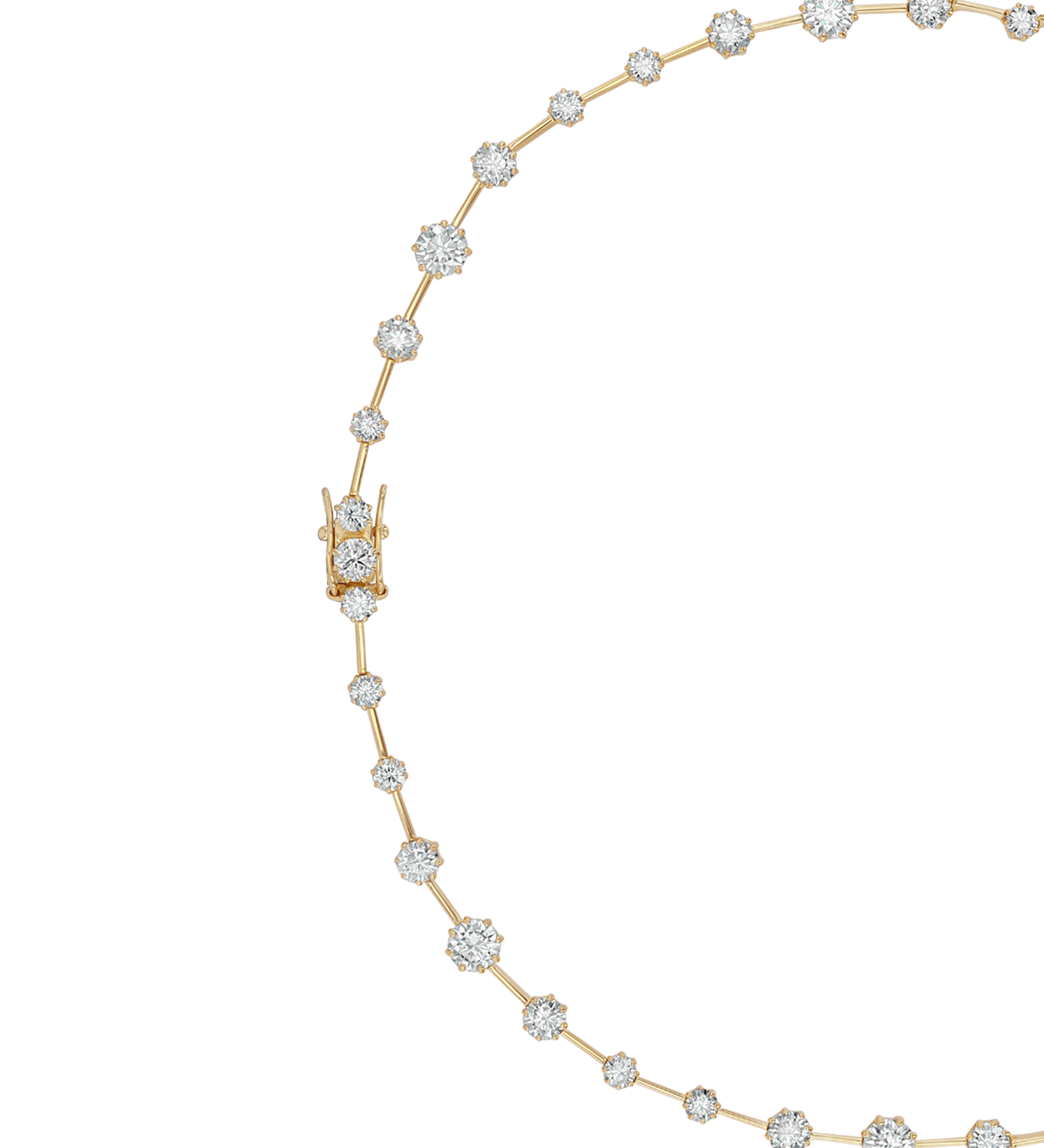 Dorsey - COLETTE RIVIÈRE NECKLACE IN MOISSANITE, GOLD VERMEIL