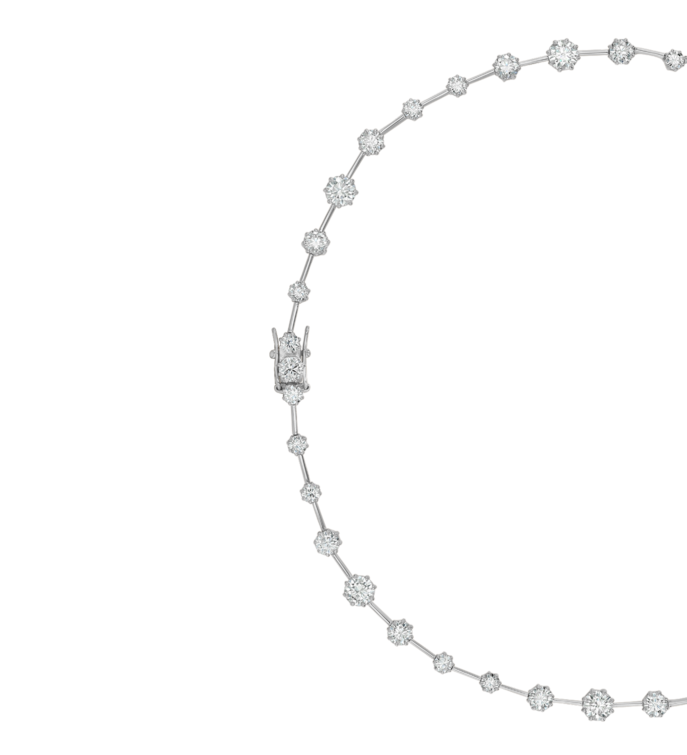 Dorsey - COLETTE RIVIÈRE NECKLACE IN MOISSANITE, STERLING SILVER
