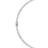 DORSEY PRINCESS-CUT RIVIÈRE NECKLACE IN LAB WHITE SAPPHIRE