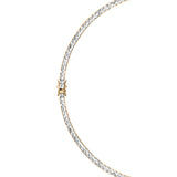 DORSEY PRINCESS-CUT RIVIÈRE NECKLACE IN LAB WHITE SAPPHIRE