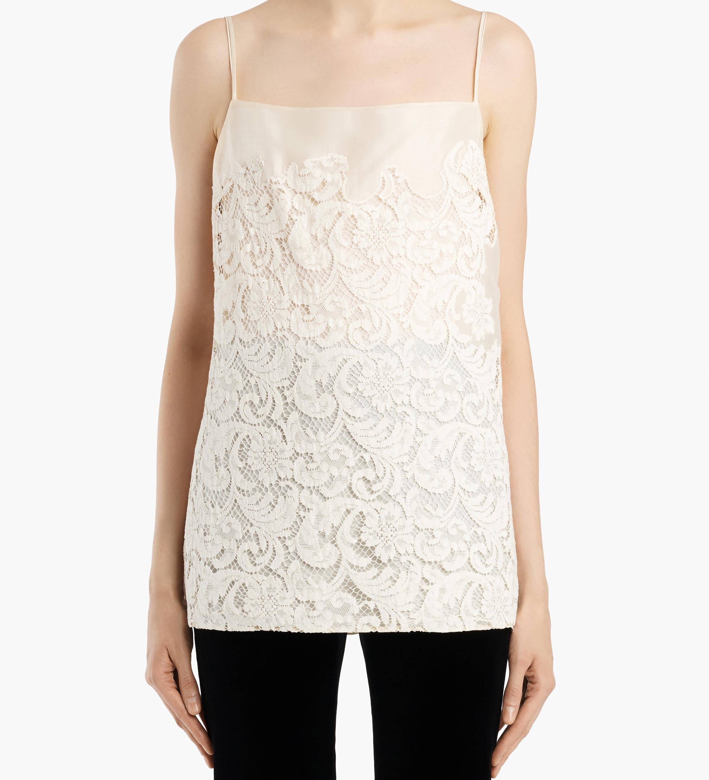 Khaite - Neema Top in Ivory Glow