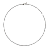 Dorsey - FLOATING ETERNITY NECKLACE IN 3.5MM MOISSANITE, STERLING SILVER