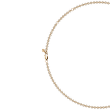 Dorsey - FLOATING ETERNITY NECKLACE IN 3.5MM HONEY MOISSANITE, 18K GOLD VERMEIL