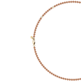 Dorsey - FLOATING ETERNITY NECKLACE IN 3.5MM NANO MORGANITE, 18K GOLD VERMEIL