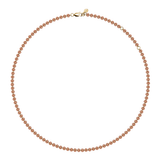 Dorsey - FLOATING ETERNITY NECKLACE IN 3.5MM NANO MORGANITE, 18K GOLD VERMEIL