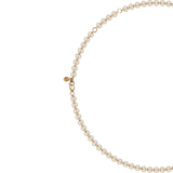 Dorsey - FLOATING ETERNITY NECKLACE IN 5MM HONEY MOISSANITE, 18K GOLD VERMEIL