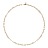 Dorsey - FLOATING ETERNITY NECKLACE IN 5MM HONEY MOISSANITE, 18K GOLD VERMEIL