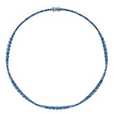 Dorsey - ISADORA RIVIÈRE NECKLACE IN SLATE BLUE MOISSANITE