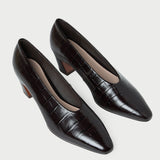 Loeffler Randall - Neive Crocodile Leather Low Pump