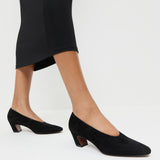 Loeffler Randall - Neive Black Suede Low Pump