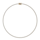 Dorsey - KATE RIVIÈRE NECKLACE IN 2MM MOISSANITE, 18K GOLD VERMEIL