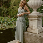 DOEN - NELIDA DRESS - - GREEN JASPER