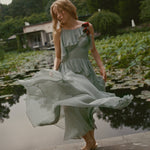 DOEN - NELIDA DRESS - - GREEN JASPER