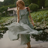 DOEN - NELIDA DRESS - - GREEN JASPER