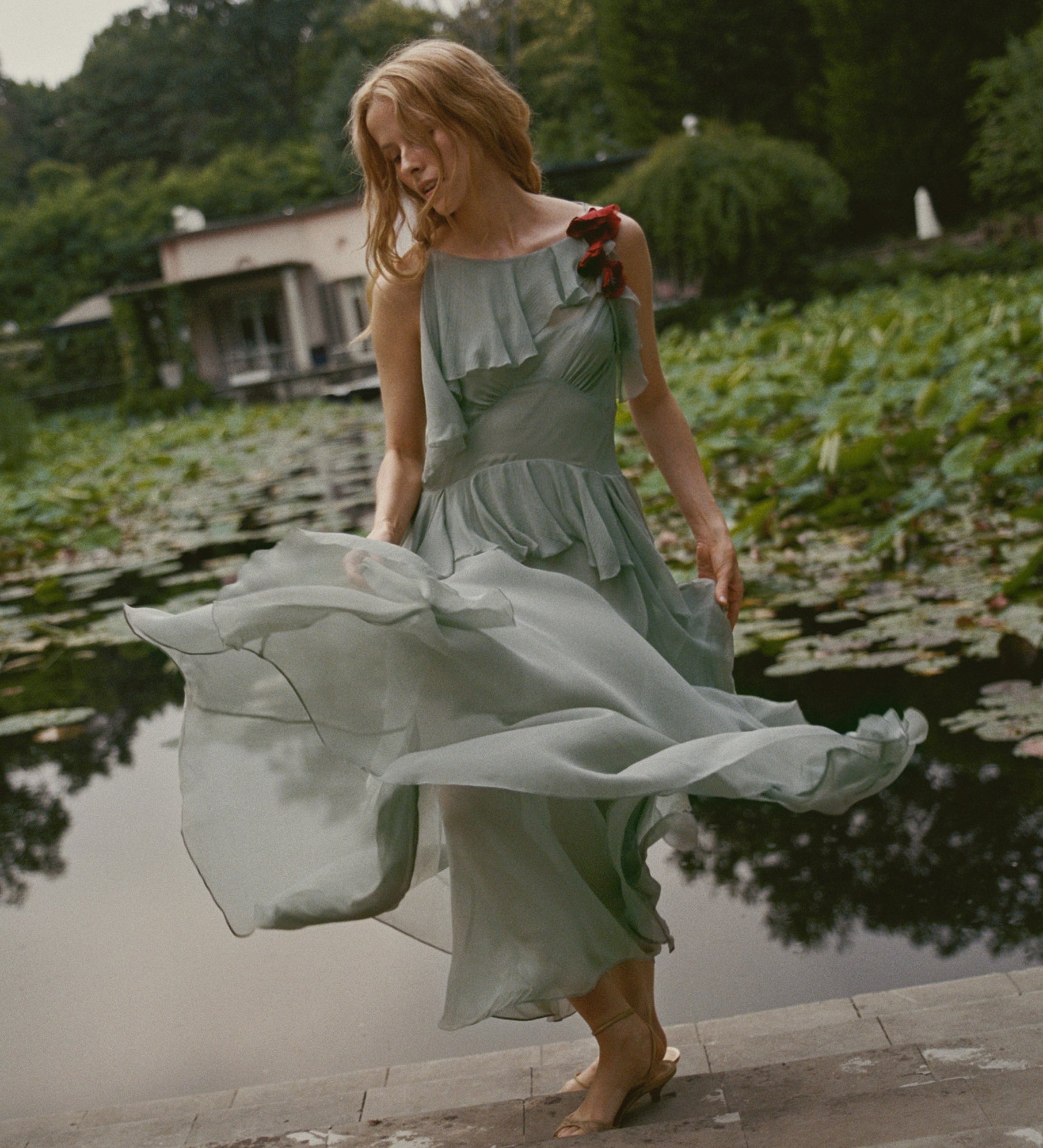 DOEN - NELIDA DRESS - - GREEN JASPER