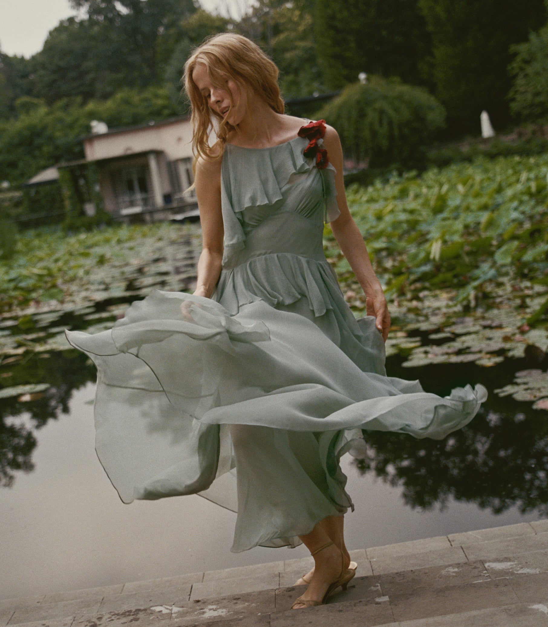 DOEN - NELIDA DRESS - - GREEN JASPER