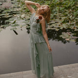 DOEN - NELIDA DRESS - - GREEN JASPER