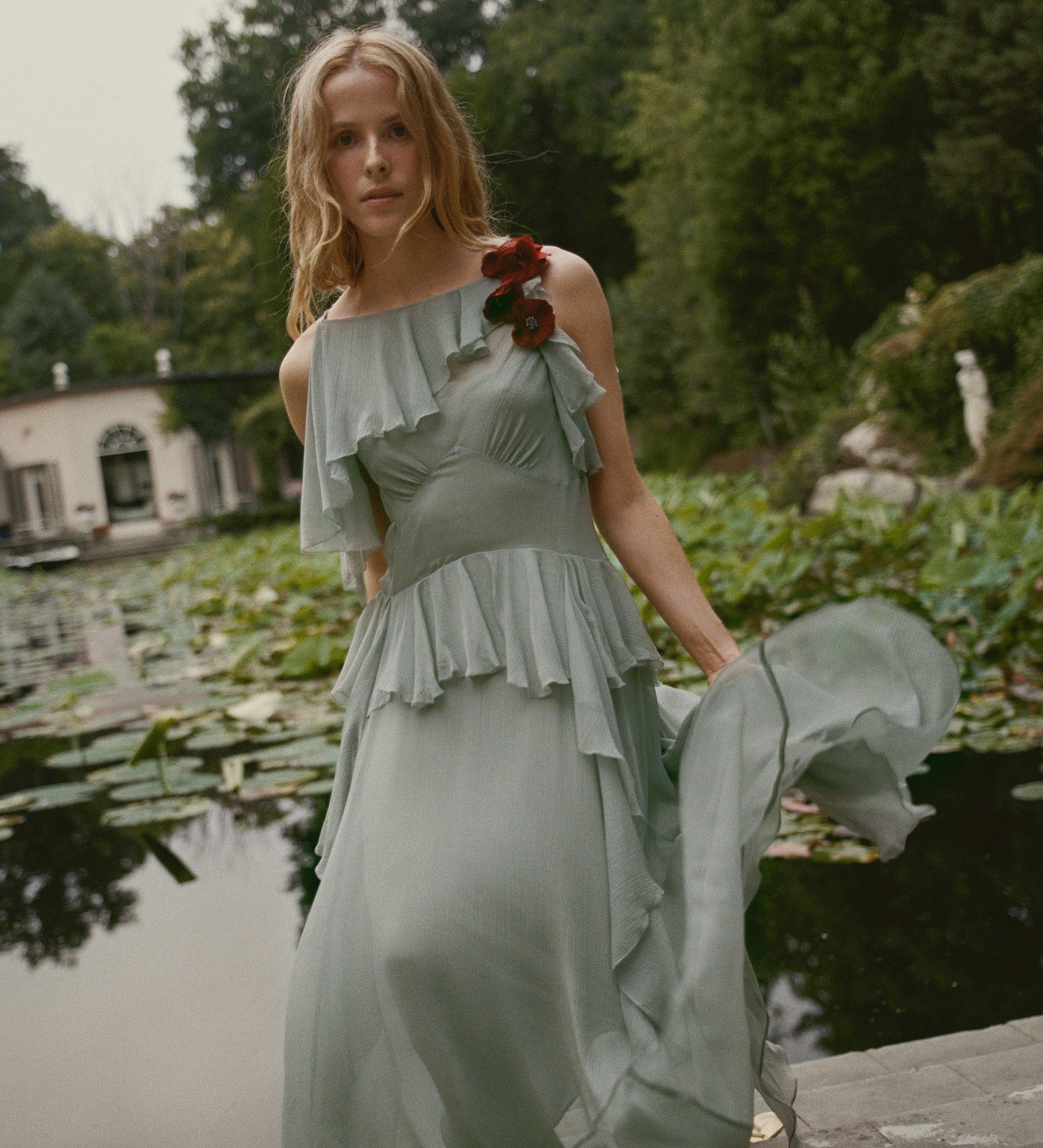 DOEN - NELIDA DRESS - - GREEN JASPER